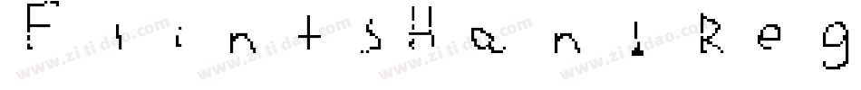 FlintsHand Regular字体转换